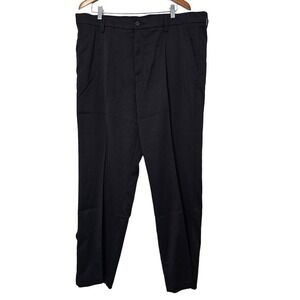 Amazon Essentials Classic Men's Golf Pants 40x32 Black Pockets Stretch Casual